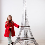 Tour Eiffel en Acier Silver effect